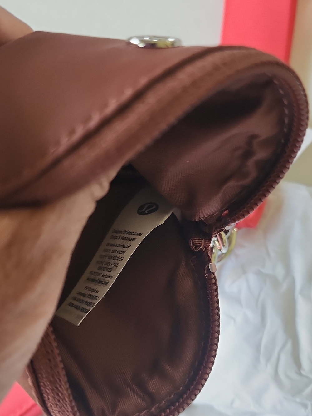 lululemon Dual Pouch Wristlet, Ancient Copper/ Glazed Pink - Picture 5 of 7